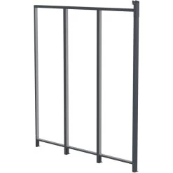 Panneau Latéral En Aluminium Et PC Transparent Pour Toit De Terrasse Anthracite 2,5m X-METAL