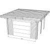 Paroi Frontale Avec Porte De Garage Sectionnelle 480x245cm Pour Carport Modulable 6x5m - SOLID -Jardin Abris Magasin paroi frontale avec porte de garage sectionnelle 480x245cm pour carport modulable 6x5m solid