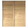 Paroi Latérale En épicéa 180x200cm Pour Carport Classic Karibu -Jardin Abris Magasin paroi laterale en epicea 180x200cm pour carport classic karibu