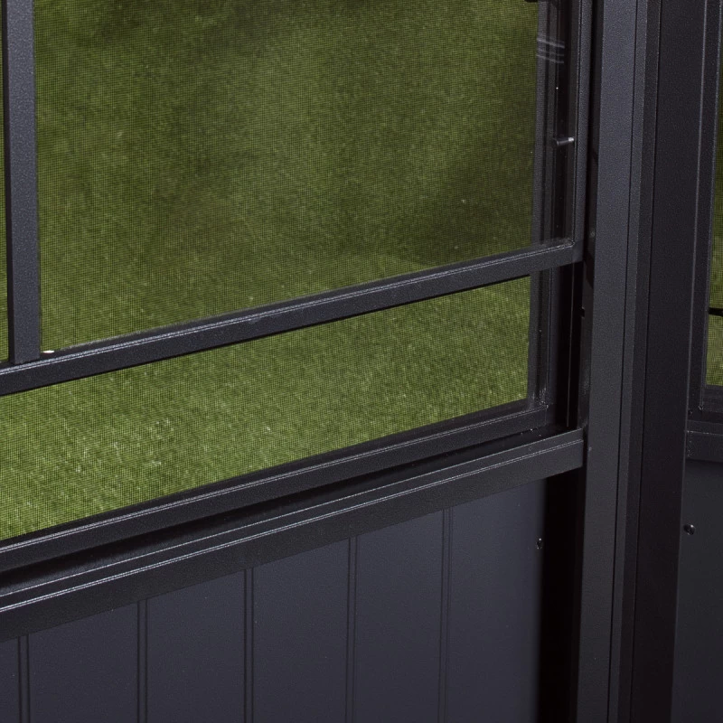 Pavillon Adossé Charlestone Mural 298,5x404cm En Aluminium Et Acier Galvanisé - SOJAG 8 Pavillon Adossé Charlestone Mural 298,5x404cm En Aluminium Et Acier Galvanisé - SOJAG – Image 6