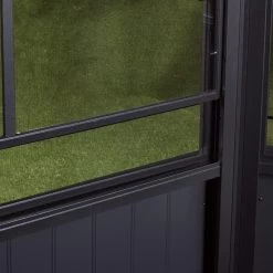 Pavillon Adossé Charlestone 309x502cm En Aluminium Et Acier Galvanisé - SOJAG -Jardin Abris Magasin pavillon adosse charlestone 309x502cm en aluminium et acier galvanise sojag 4