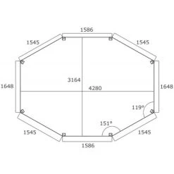 Pavillon De Jardin Octogonal 11,49m² En Bois Traité Autoclave Avec Balustrades - SOLID 9 Pavillon De Jardin Octogonal 11,49m² En Bois Traité Autoclave Avec Balustrades - SOLID -Jardin Abris Magasin pavillon de jardin octogonal 1149m en bois traite autoclave avec balustrades solid 3