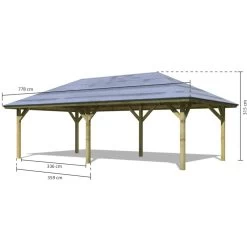 Jardin Abris Magasin -Jardin Abris Magasin pavillon rectangulaire en bois fsc holm 2 778x431m karibu 1