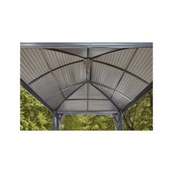 Pergola 3x4m Moreno Alu Anthracite Et Toit En Acier Galvanisé - SOJAG 9 Pergola 3x4m Moreno Alu Anthracite Et Toit En Acier Galvanisé - SOJAG -Jardin Abris Magasin pergola 3x4m moreno alu anthracite et toit en acier galvanise sojag 1 2