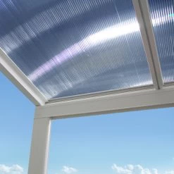 Pergola Adossée 300x300cm En Aluminium Blanc Et Polycarbonate 4mm CIELO - DCB Garden 10 Pergola Adossée 300x300cm En Aluminium Blanc Et Polycarbonate 4mm CIELO - DCB Garden -Jardin Abris Magasin pergola adossee 300x300cm en aluminium blanc et polycarbonate 4mm cielo dcb garden 2