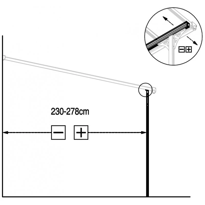 Pergola Adossée Ajustable - Toit De Terrasse En Alu 3,05x4,36m X-METAL 6 Pergola Adossée Ajustable - Toit De Terrasse En Alu 3,05x4,36m X-METAL – Image 4