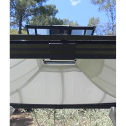 Pergola Autoportante 300x360cm En Aluminium Avec Rideaux Latéraux Et Toile De Toit - OPALE - Couleurs Du Monde -Jardin Abris Magasin pergola autoportante 300x360cm en aluminium avec rideaux lateraux et toile de toit opale couleurs du monde 4