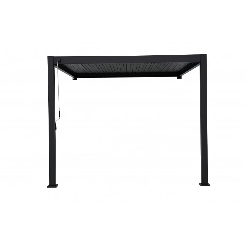 Pergola Bioclimatique Adossée En Alu Anthracite 3x3m Ombrea 7 Pergola Bioclimatique Adossée En Alu Anthracite 3x3m Ombrea – Image 5