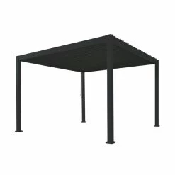 Pergola Bioclimatique Autoportante En Alu Anthracite 3.6x3.6m Ombrea -Jardin Abris Magasin pergola bioclimatique autoportante en alu anthracite 36x36m ombrea 3