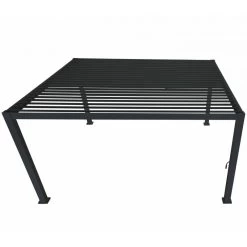 Pergola Bioclimatique Autoportante En Alu Anthracite 3x4m Ombrea -Jardin Abris Magasin pergola bioclimatique autoportante en alu anthracite 3x4m ombrea 5