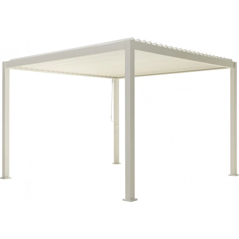 Pergola Bioclimatique Autoportante En Alu Blanc 3.6x3.6m Ombrea 5 Pergola Bioclimatique Autoportante En Alu Blanc 3.6x3.6m Ombrea – Image 3