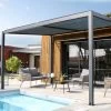 Pergola Bioclimatique En Aluminium Avec Lames Orientables Grises Anthracite TRAMONTO - DCB Garden -Jardin Abris Magasin pergola bioclimatique en aluminium avec lames orientables grises anthracite tramonto dcb garden