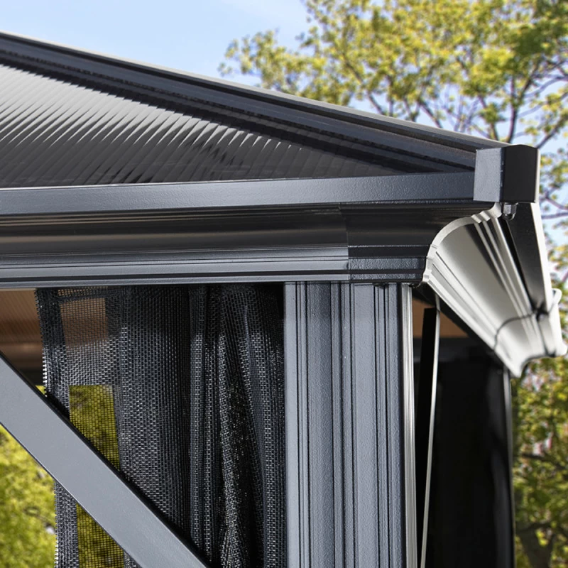 Pergola De Jardin Meridien 365x485cm En Aluminium Anthracite Et Polycarbonate 8mm – SOJAG 7 Pergola De Jardin Meridien 365x485cm En Aluminium Anthracite Et Polycarbonate 8mm – SOJAG – Image 5