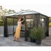 Pergola De Jardin Savino 423x363cm En Aluminium Anthracite Et Polycarbonate 8mm – SOJAG -Jardin Abris Magasin pergola de jardin savino en aluminium anthracite et polycarbonate 8mm sojag