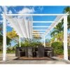 Pergola En Aluminium Blanc 350x350cm Florida – PARAGON OUTDOOR -Jardin Abris Magasin pergola en aluminium blanc 350x350cm florida paragon outdoor