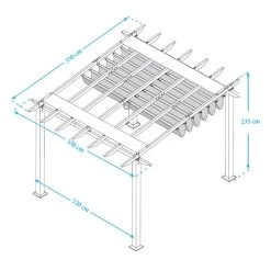 Pergola En Aluminium Blanc 350x350cm Florida – PARAGON OUTDOOR 10 Pergola En Aluminium Blanc 350x350cm Florida – PARAGON OUTDOOR -Jardin Abris Magasin pergola en aluminium blanc 350x350cm florida paragon outdoor 2