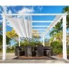 Pergola En Aluminium Blanc 350x505cm Florence – PARAGON OUTDOOR -Jardin Abris Magasin pergola en aluminium blanc 350x505cm florence paragon outdoor