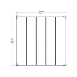 Pergola En Aluminium Et Polycarbonate 309x309cm Milano™ 3000 - Palram - Canopia -Jardin Abris Magasin pergola en aluminium et polycarbonate 309x309cm milano 3000 palram 5