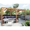 Pergola En Bois Lamellé-collé 500x300cm Fuengirola – Maderland -Jardin Abris Magasin pergola en bois lamelle colle 500x300cm fuengirola maderland