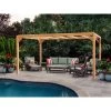 Pergola En Bois Lamellé-collé 700x300cm Alicante – Maderland -Jardin Abris Magasin pergola en bois lamelle colle 700x300cm alicante maderland