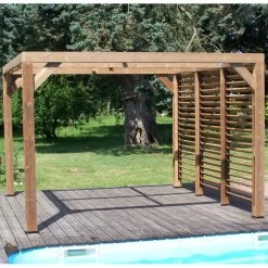 Pergola THERMAUVENT 10,67m² Paroi Avec Ventelles Mobiles HABRITA 12 Pergola THERMAUVENT 10,67m² Paroi Avec Ventelles Mobiles HABRITA -Jardin Abris Magasin pergola thermauvent 1067m paroi avec ventelles mobiles habrita 4