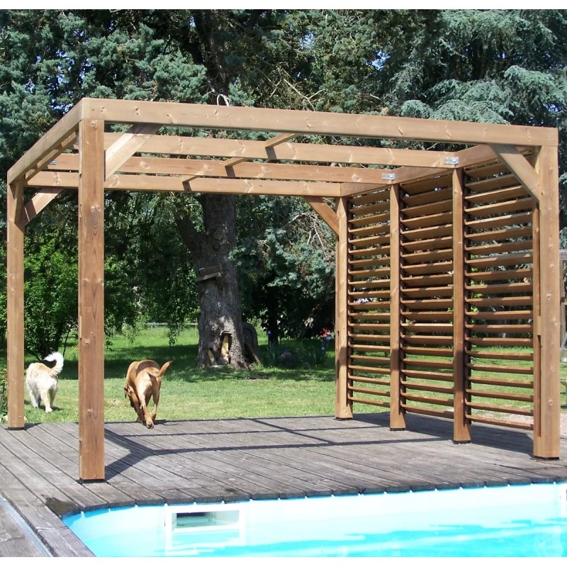 Pergola THERMAUVENT 10,67m² Paroi Avec Ventelles Mobiles HABRITA 8 Pergola THERMAUVENT 10,67m² Paroi Avec Ventelles Mobiles HABRITA – Image 6