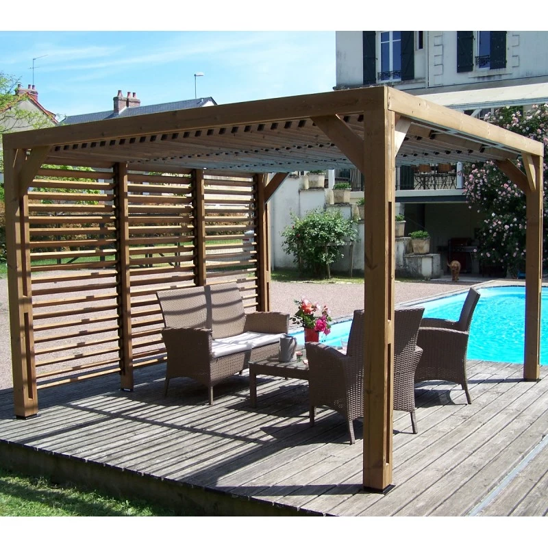 Pergola THERMAUVENT 10,67m² Toiture Et Paroi Avec Ventelles HABRITA 4 Pergola THERMAUVENT 10,67m² Toiture Et Paroi Avec Ventelles HABRITA – Image 2