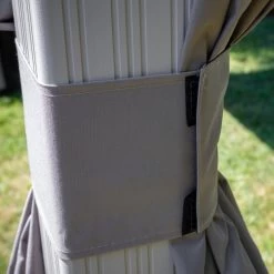 Rideaux Occultants En Polyester Champagne Pour Pergola Messina 12x16 - SOJAG -Jardin Abris Magasin rideaux occultants en polyester champagne pour pergola messina 12x16 sojag 1 2