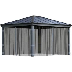 Set De Moustiquaires En Polyester Léger Pour Pergolas Dallas 4300 De 15,5m² - Palram - Canopia -Jardin Abris Magasin set de moustiquaires en polyester leger pour pergolas dallas 4300 de 155m palram 1