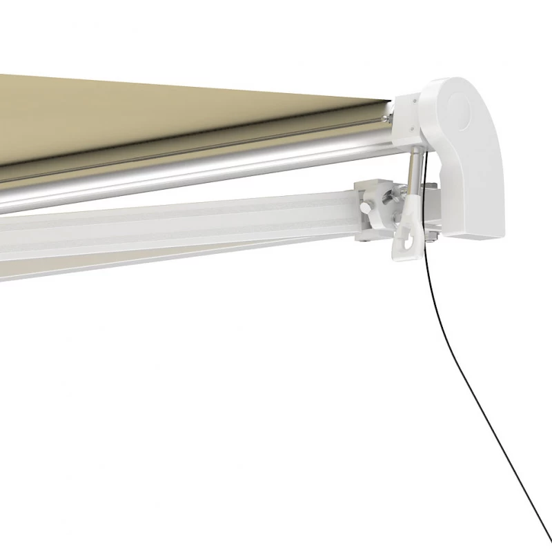 Store Banne Motorisé 350x250cm EASY Toile Polyester Beige - X-METAL 8 Store Banne Motorisé 350x250cm EASY Toile Polyester Beige - X-METAL – Image 6