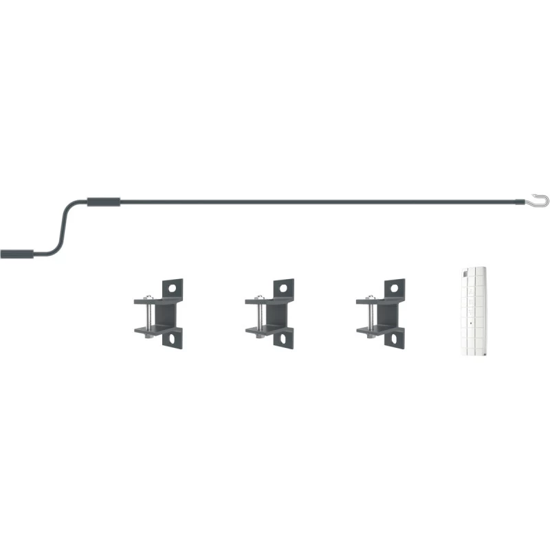 Store Banne Motorisé 395x300cm DECO Toile Polyester Grise - X-METAL 4 Store Banne Motorisé 395x300cm DECO Toile Polyester Grise - X-METAL – Image 2