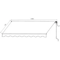 Store Banne Motorisé 395x300cm EASY Toile Polyester Beige - X-METAL 12 Store Banne Motorisé 395x300cm EASY Toile Polyester Beige - X-METAL -Jardin Abris Magasin store banne motorise 395x300cm easy toile polyester beige x metal 4