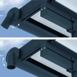 Toit De Terrasse 295x980cm En Aluminium Gris Et Polycarbonate 6mm SIERRA - Canopia By Palram -Jardin Abris Magasin toit de terrasse 295x980cm en aluminium gris et polycarbonate 6mm sierra canopia by palram 2