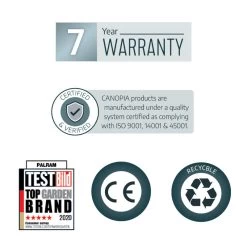 Toit De Terrasse 295x980cm En Aluminium Gris Et Polycarbonate 6mm SIERRA - Canopia By Palram -Jardin Abris Magasin toit de terrasse 295x980cm en aluminium gris et polycarbonate 6mm sierra canopia by palram 5