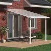 Toit De Terrasse En Alu Blanc 3x3,05m Et PC 16mm Olympia - Palram - Canopia -Jardin Abris Magasin toit de terrasse 300x305cm en alu blanc et polycarbonate 16mm olympia