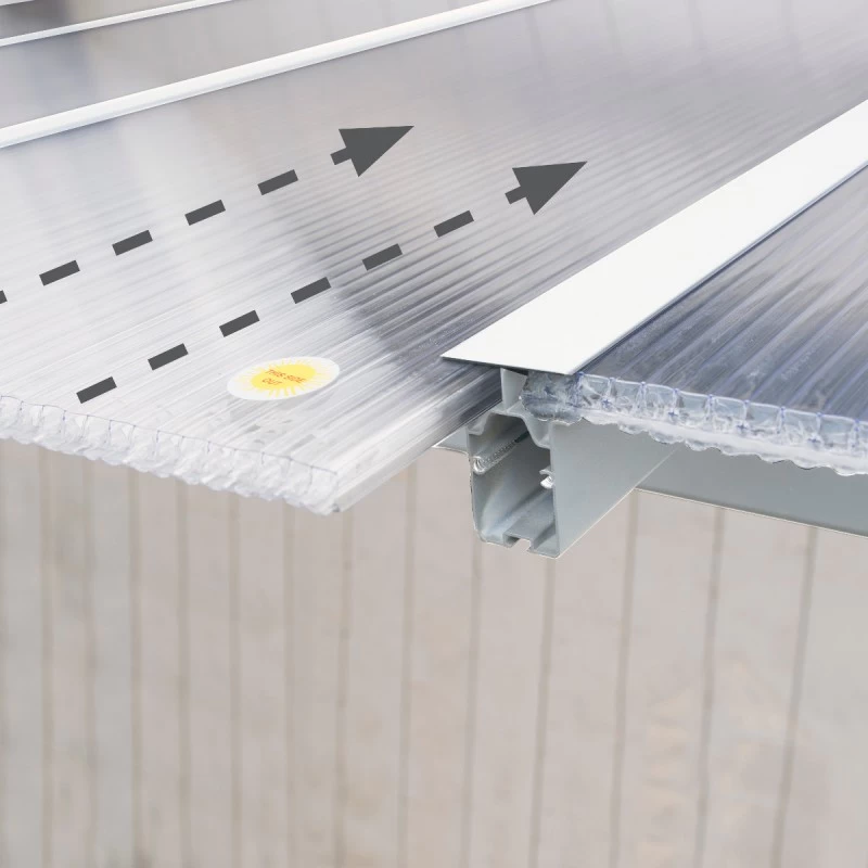 Toit De Terrasse En Alu Blanc 3x3,05m Et PC 16mm Olympia - Palram - Canopia 6 Toit De Terrasse En Alu Blanc 3x3,05m Et PC 16mm Olympia - Palram - Canopia – Image 4