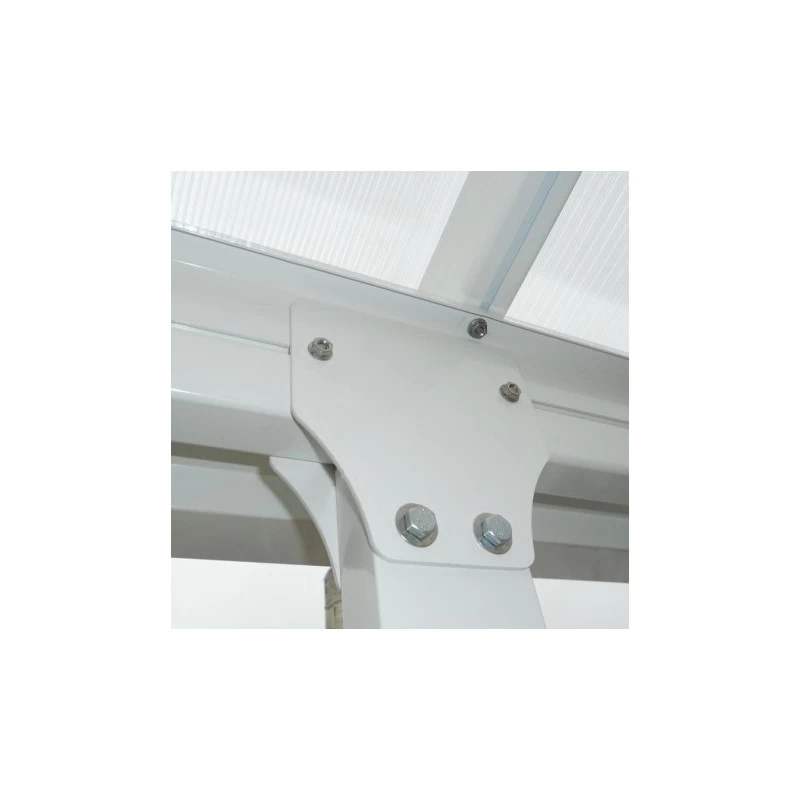 Toit De Terrasse 300x600cm En Alu Blanc Et Polycarbonate 8mm PATIO 8 Toit De Terrasse 300x600cm En Alu Blanc Et Polycarbonate 8mm PATIO – Image 6