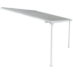 Toit De Terrasse Ajustable En Aluminium Laqué Blanc 3,05x3,14m X-METAL -Jardin Abris Magasin toit de terrasse ajustable en aluminium laque blanc 305x314m x metal 3