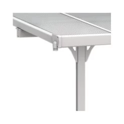 Toit De Terrasse Ajustable En Aluminium Laqué Blanc 3,05x3,14m X-METAL -Jardin Abris Magasin toit de terrasse ajustable en aluminium laque blanc 305x314m x metal 4