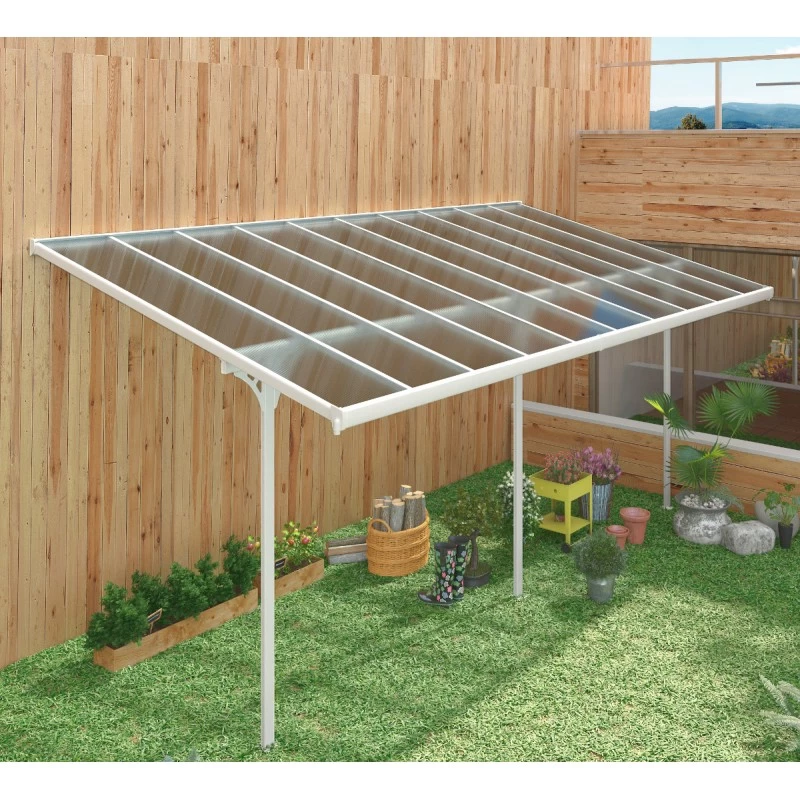 Toit De Terrasse Ajustable En Aluminium Laqué Blanc 3,05x6,18m X-METAL 3 Toit De Terrasse Ajustable En Aluminium Laqué Blanc 3,05x6,18m X-METAL