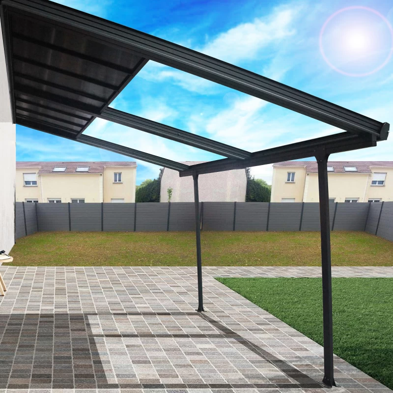 Toit De Terrasse En Alu Anthracite 12,04m² à Panneaux Amovibles Habrita 4 Toit De Terrasse En Alu Anthracite 12,04m² à Panneaux Amovibles Habrita – Image 2