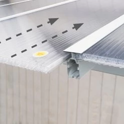 Toit De Terrasse En Aluminium Blanc 3x5,46m + PC 16mm Olympia - Palram - Canopia -Jardin Abris Magasin toit de terrasse en aluminium blanc 3x546m pc 16mm olympia palram 4