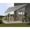 Toit De Terrasse En Aluminium Blanc 3x6,10m + PC 16mm Olympia - Palram - Canopia -Jardin Abris Magasin toit de terrasse en aluminium blanc 3x610m pc 16mm olympia palram