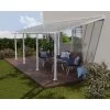 Toit De Terrasse En Aluminium Blanc 3x7,30m + PC 16mm Olympia - Palram - Canopia -Jardin Abris Magasin toit de terrasse en aluminium blanc 3x730m pc 16mm olympia palram