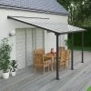 Toit De Terrasse En Aluminium Gris 3x4,25m Et PC 16mm Olympia - Palram - Canopia -Jardin Abris Magasin toit de terrasse en aluminium gris 3x425m et pc 16mm olympia palram