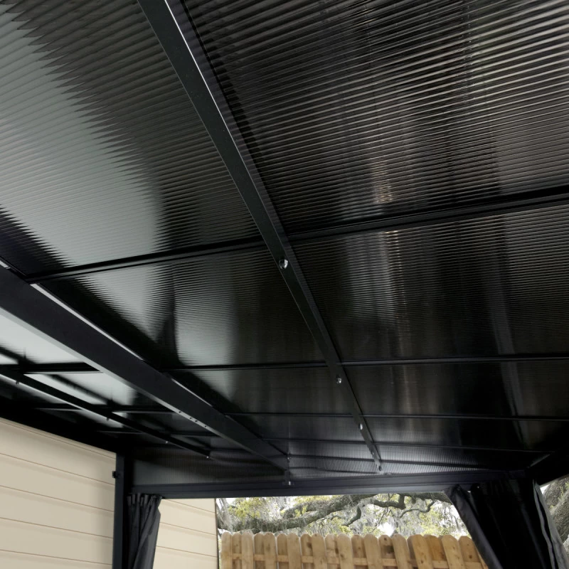 Tonnelle Adossée St. Barth 484x363cm En Aluminium Et Polycarbonate 8mm - SOJAG 6 Tonnelle Adossée St. Barth 484x363cm En Aluminium Et Polycarbonate 8mm - SOJAG – Image 4