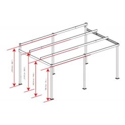 Tonnelle Adossée St. Barth 484x363cm En Aluminium Et Polycarbonate 8mm - SOJAG 13 Tonnelle Adossée St. Barth 484x363cm En Aluminium Et Polycarbonate 8mm - SOJAG -Jardin Abris Magasin tonnelle adossee st barth 484x363cm en aluminium et polycarbonate 8mm sojag 5