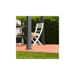 Tonnelle De Jardin 3x3m En Alu Gris Anthracite Et Polycarbonate -Jardin Abris Magasin tonnelle de jardin 3x3m en alu gris anthracite et polycarbonate 4