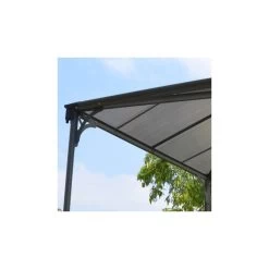Tonnelle De Jardin 3x3m En Alu Gris Anthracite Et Polycarbonate -Jardin Abris Magasin tonnelle de jardin 3x3m en alu gris anthracite et polycarbonate 5