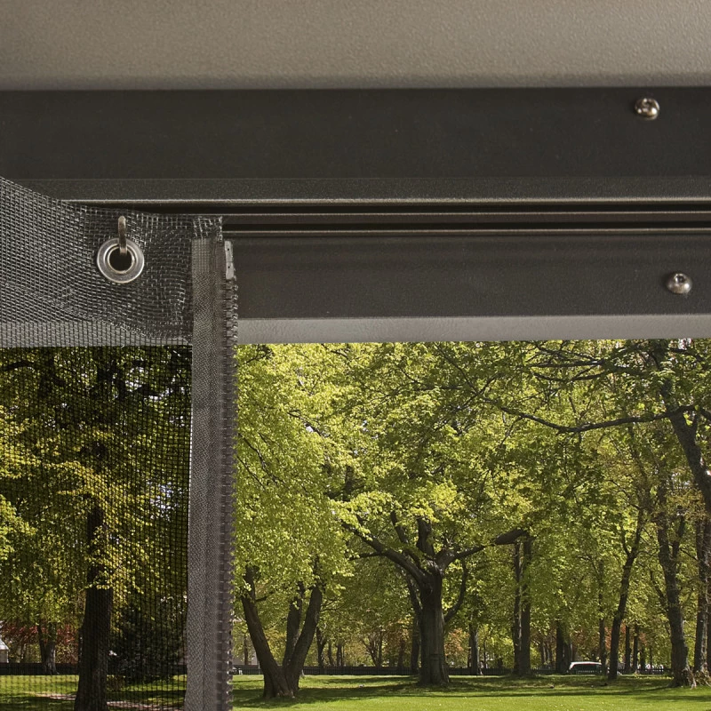 Tonnelle De Jardin Messina 363x598cm En Aluminium Thermolaqué Anthracite – SOJAG 7 Tonnelle De Jardin Messina 363x598cm En Aluminium Thermolaqué Anthracite – SOJAG – Image 5